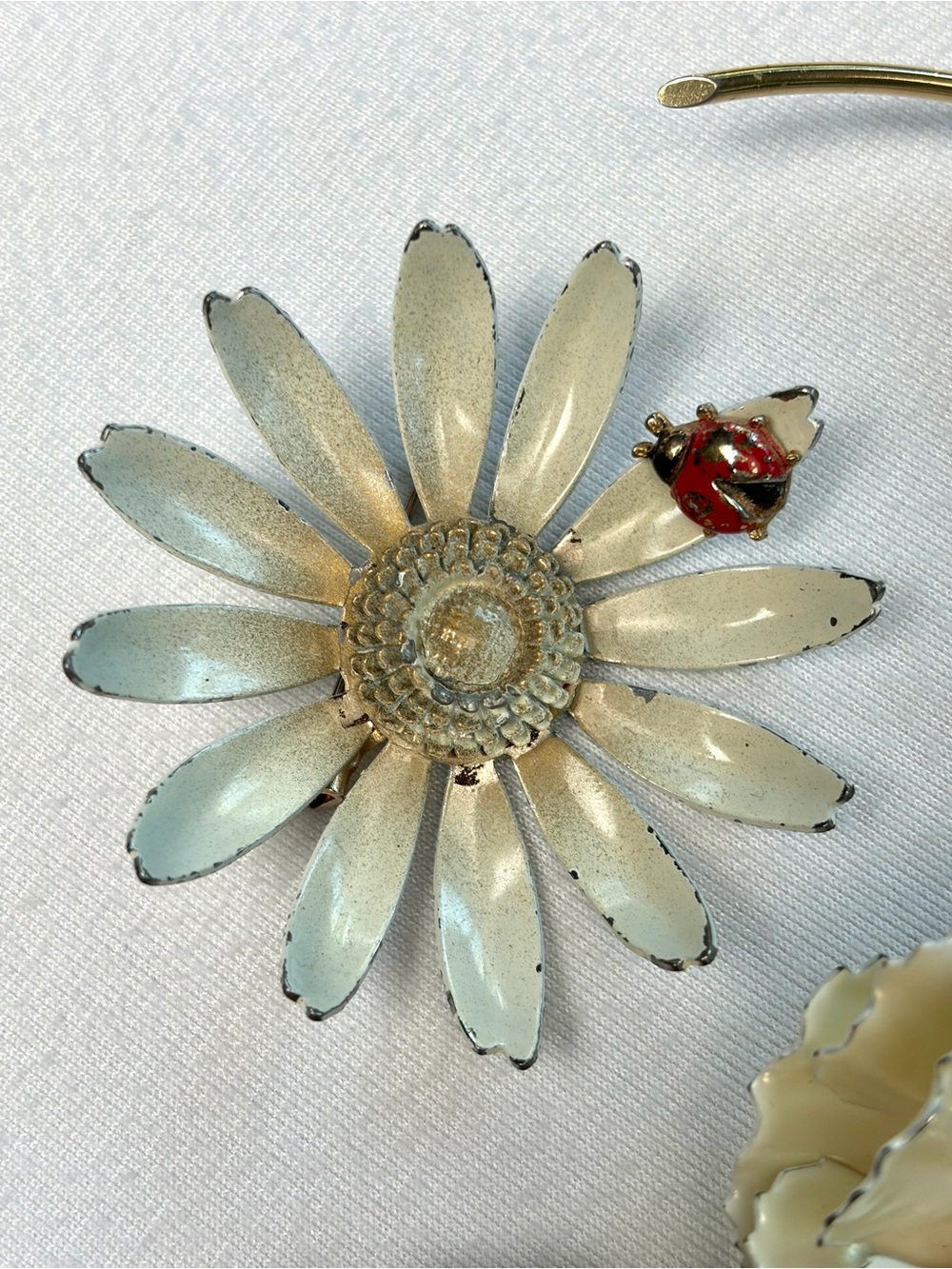 Vintage & Modern 6-Brooch Bundle: Flowers, Giovanni, Sterling/gold filled, GUC - Picture 3 of 13